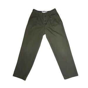 Dockers Mens Classic Fit Khaki Pants Elastic Waistband Olive Green 34x31 Chinos